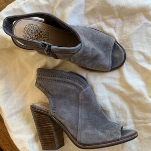 Vince Camuto suede peep-toe heeled sandals